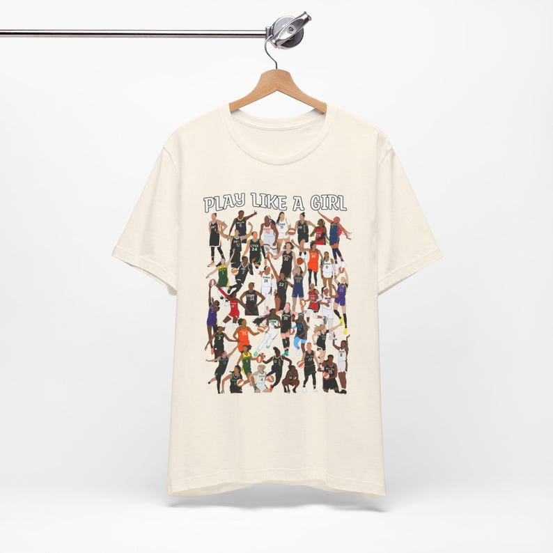 Play Like A Girl, WNBA players, Unisex Jersey Short Sleeve Tee