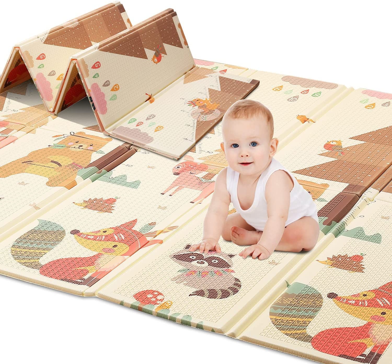 Portable Foldable Baby Play Mat for Crawling and Jordan Ubuy