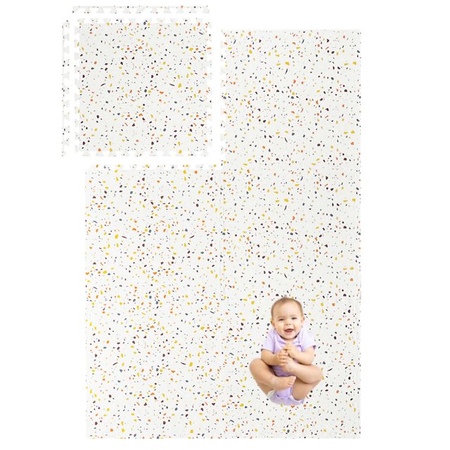 Play Mat for Baby, Toddler and Infants, Six Interlocking Tiles Made