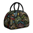 thumbnail image 1 of Play Mode Lunch Bag – Digital Gamer Style Insulated Tote with Controller and Classic Console Pattern, Leakproof & Gift-Worthy, 1 of 4