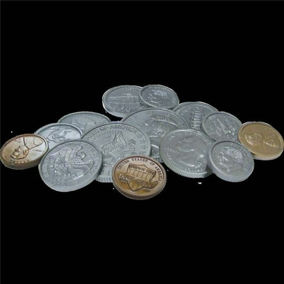 Play Money Assorted Coins Learning Line Flash Cards - 6 Each