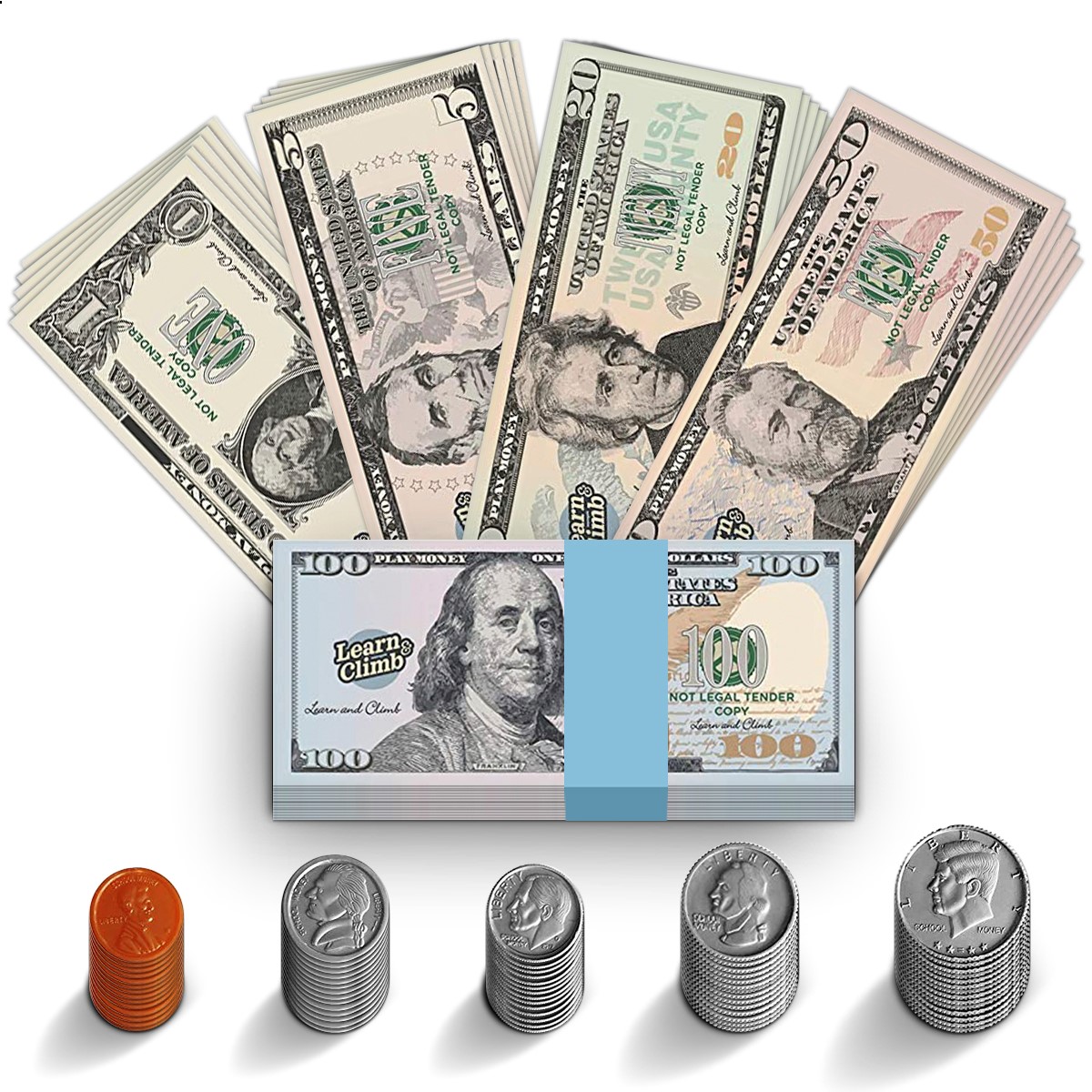 Learning Resources Money Activity Set 102 Pieces, Boys and Girls Ages