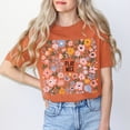 thumbnail image 1 of Play Nice Floral Tee: Folk Art Comfort T-Shirt All Size S-5XL, 1 of 4