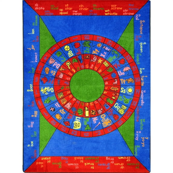 Play On Words 5'4" x 7'8" Area Rug In Color Multi