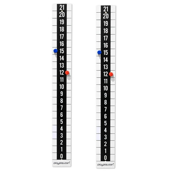 Play Platoon Cornhole Metal Scoreboard with Magnetic Score Keepers for Corn Hole Boards
