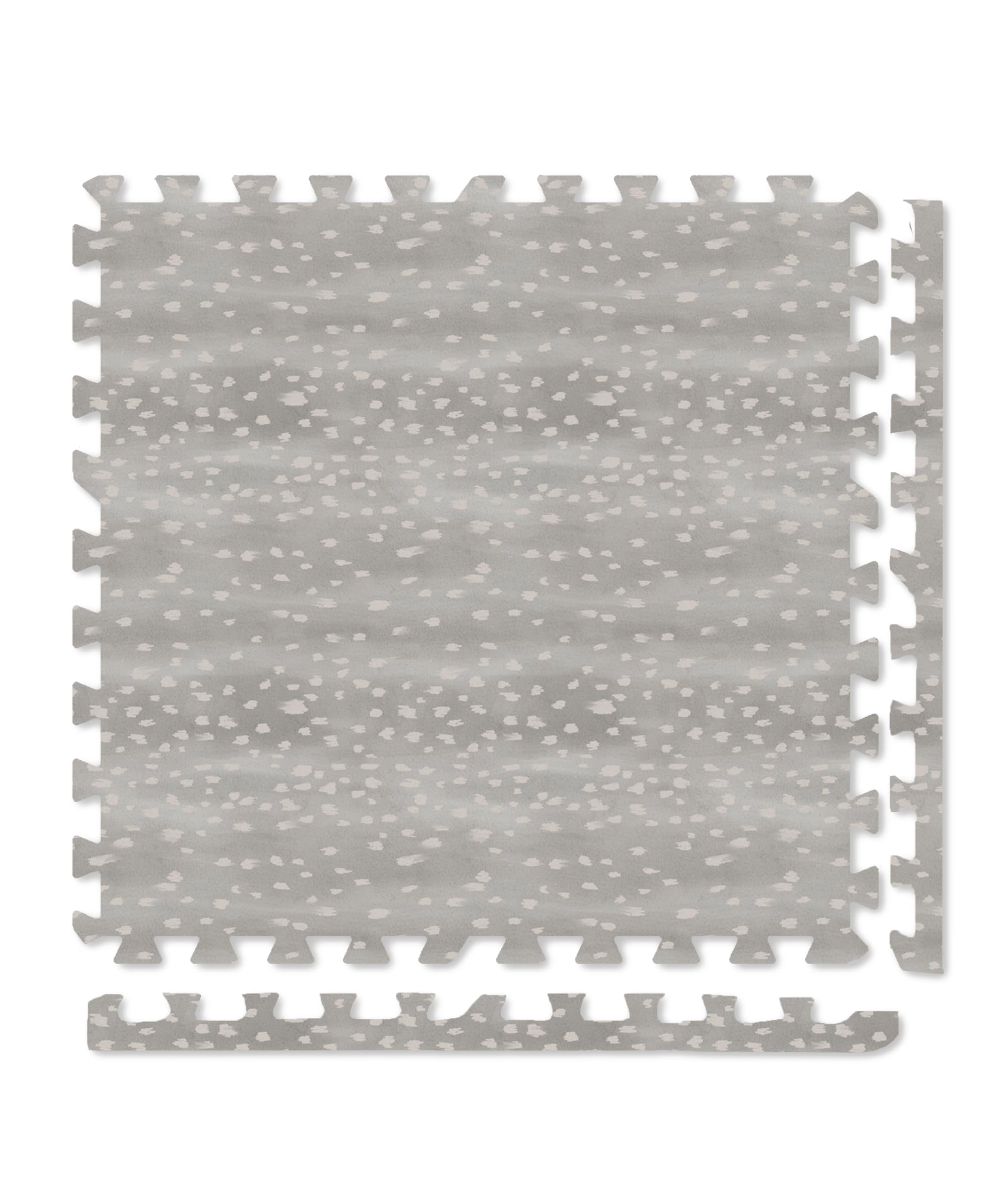 Play Platoon Large Kids Mats for Floors, 9 Tile 72 x 72 inch, Non-Toxic with Extra-Thick Interlocking Tiles, 24 x 24 in. Puzzle Mat Pieces with Border, Neutral Playmat Rug for Toddlers & Children