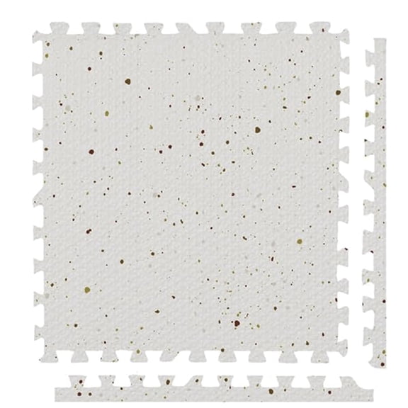 Play Platoon Non-Toxic Large Kids Mats for Floors, Extra-Thick Interlocking Tiles, 24 x 24 in. Puzzle Mat Pieces with Border, 9 Tile 72 x 72 inch, Neutral Playmat Rug for Toddlers & Children