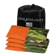 thumbnail image 1 of Play Platoon Weather Resistant Cornhole Bags - Set of 8 Regulation Corn Hole Bean Bags - Camo & Orange - Durable Duck Cloth Corn Hole Bag for Tossing Game, Includes Tote Bag, 1 of 7