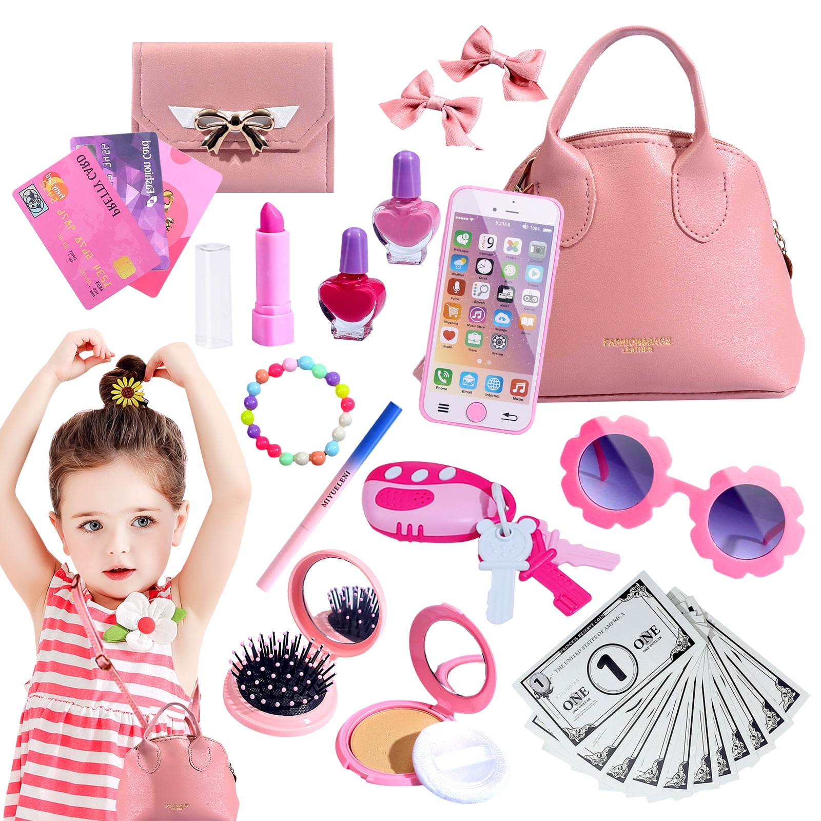 Toddler Girl Unicorn Backpack & Crossbody bag & Purse set | MiniTikes
