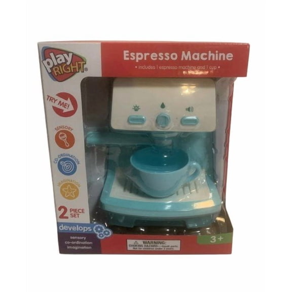 Play Right Pretend Play Kitchen Espresso Coffee Machine Girl Doll House Toy