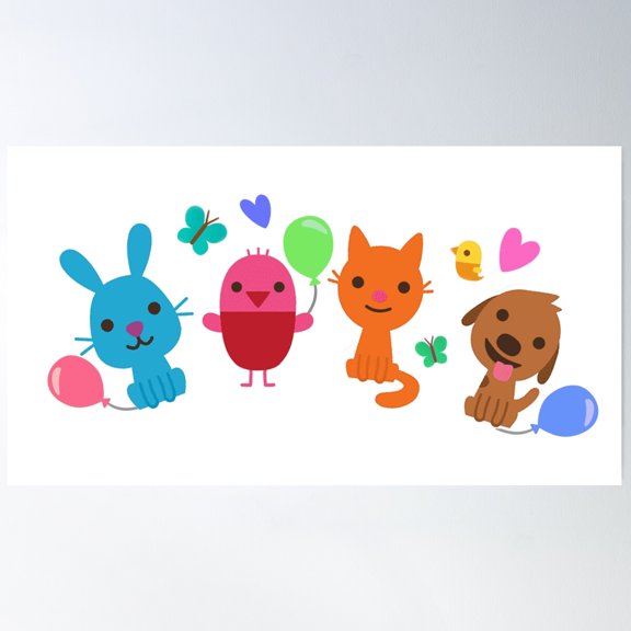 Play Sago Mini Poster Wall Art, Modern Wall Decor For Living Room Bedroom, 8x12 UNFRAMED