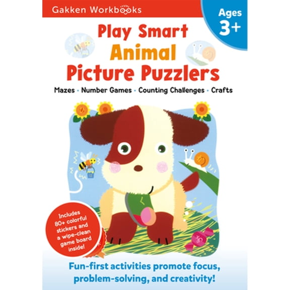Pre-Owned Play Smart Animal Picture Puzzlers 3+ (Gakken Workbooks) Paperback