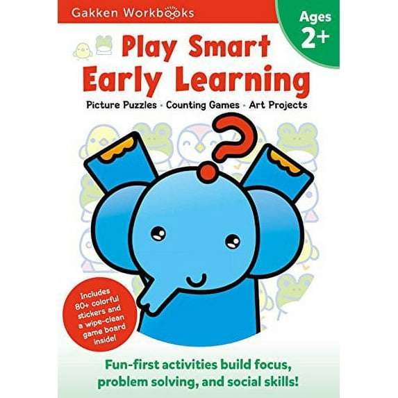 Pre-Owned Play Smart Early Learning Age 2+: Preschool Activity Workbook with Stickers for Toddlers Ages 2, 3, 4: Learn Essential First Skills: Tracing, Coloring (Paperback) 4056300127 9784056300123