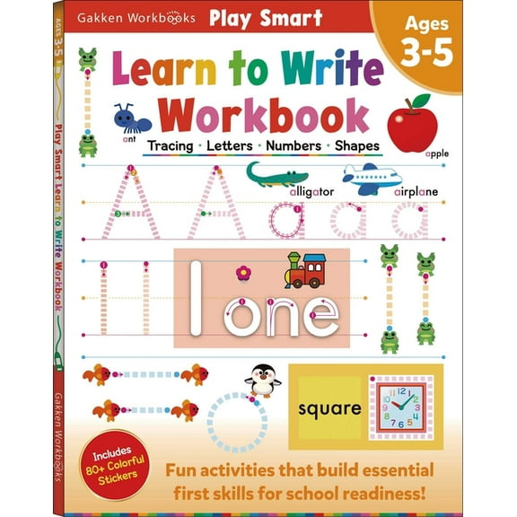 Play Smart Play Smart Learn to Write Workbook: Ages 3-5: Tracing, Letters, Numbers, Shapes, (Paperback)