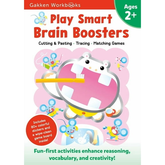 Play Smart: Play Smart Brain Boosters Age 2+ : Preschool Activity Workbook with Stickers for Toddlers Ages 2, 3, 4: Boost Independent Thinking Skills: Tracing, Coloring, Matching Games, and More (Full Color Pages) (Paperback)