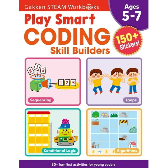 Play Smart Play Smart Coding Skill Builders: For Ages 5-7 (Gakken Steam Workbooks), (Paperback)