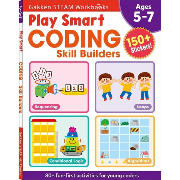 Play Smart Play Smart Coding Skill Builders: For Ages 5-7 (Gakken Steam Workbooks), (Paperback)