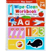 Play Smart Play Smart Wipe-Clean Workbook Ages 2-4 Tracing, Letters, Shapes Dry Erase Handwriting Practice Preschool Activity Book Paperback
