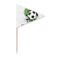 thumbnail image 1 of Play Soccer Football Sports Toothpick Triangle Cupcake Toppers Flag, 1 of 3