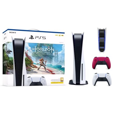 Play-Station-5 Console – Horizon Forbidden West Bundle with Extra Wireless Controller + Mazepoly Accessories