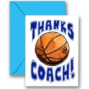 Play Strong 3-Pack Thanks Basketball Coach Sports Powercards - Greeting Cards Awesome for Team Parties - Your Coaches Will Love Em!