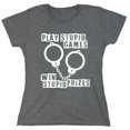 thumbnail image 1 of Play Stupid Games Sarcastic Humor Novelty Funny Women's Casual Tees, 1 of 3