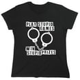 thumbnail image 1 of Play Stupid Games Sarcastic Humor Novelty Funny Women's Casual Tees, 1 of 3