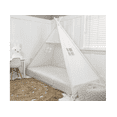 thumbnail image 1 of Play Tent Canopy Bed in White Cotton Canvas, 1 of 18