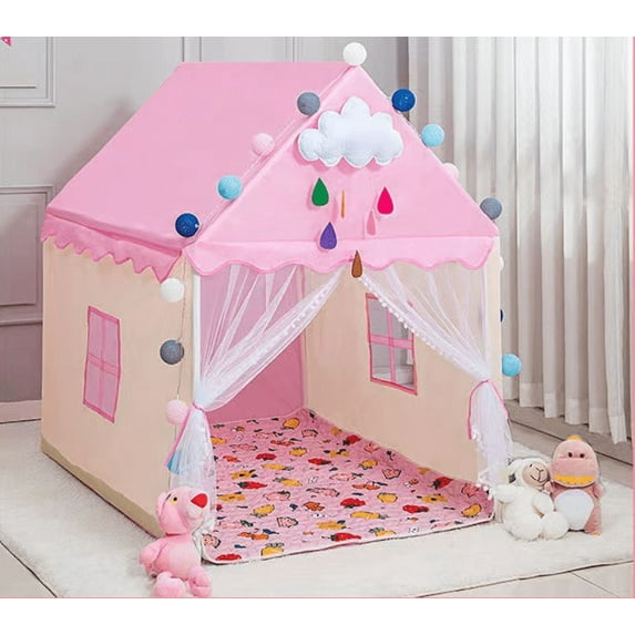 Play Tent Castle House Game Room Easy Assemble Playhouse Tent Toys New Year's Gift