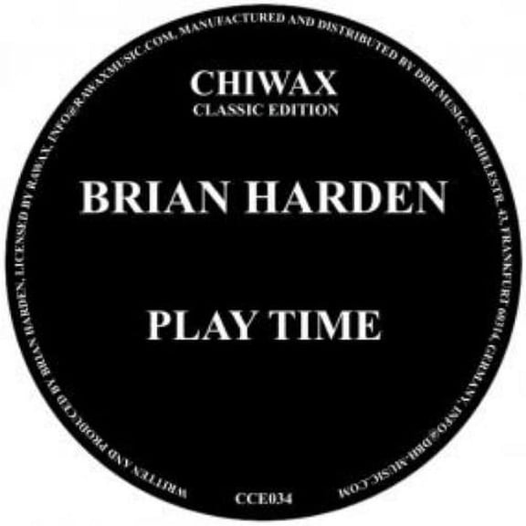 Brian Harden Play Time (Vinyl Record) 12" Single