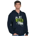 thumbnail image 1 of Play Time Video Game Gaming Nerd Zip Hoodie Sweatshirt Men Brisco Brands L, 1 of 6