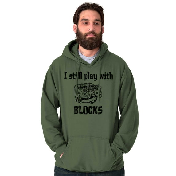 Play With Blocks Car Engine Mechanic Hoodie Sweatshirt Women Men Brisco Brands S