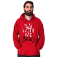 thumbnail image 1 of Play With Me Gamer Funny Nerdy Geeky Hoodie Hooded Sweatshirt Men Brisco Brands S, 1 of 6