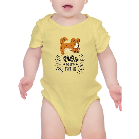 Play With Me Happy Corgi Bodysuit Infant -Image by Shutterstock, 24 Months