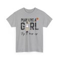 thumbnail image 1 of Play like Girl try to keep up for Clark 22 Basketball fan Unisex Cotton Tee, 1 of 8