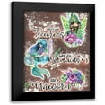 thumbnail image 1 of Play with Fairies Swim with Mermaids Ride a Unicorn 19x24 Black Modern Framed Museum Art Print Titled - Sheena Pike Art And Illustration, 1 of 5