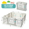 Play22USA Foldable Baby Playpen 14 Panel Kids Safety Activity Play