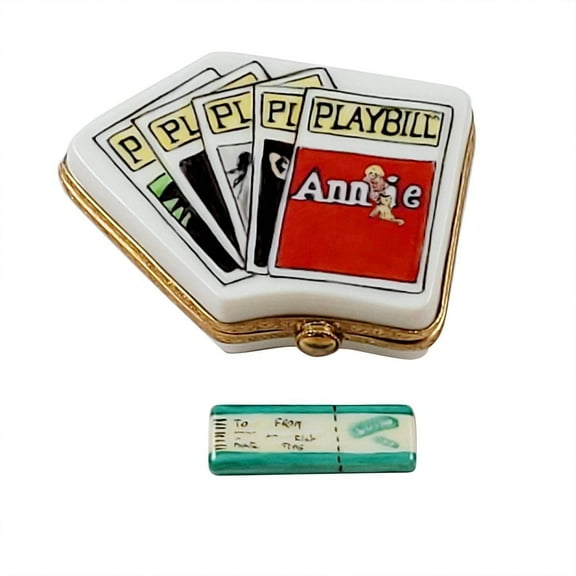 PlayBill Limoges Box for Theater Lovers Limoges Box Porcelain Figurine