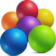 thumbnail image 1 of PlayBolt 7-Inch Playground Balls – 6 Pack Multicolor | Inflatable Rubber Dodgeballs with Hand Pump for Kids, Teens & Adults – Indoor & Outdoor Group Play, 1 of 10