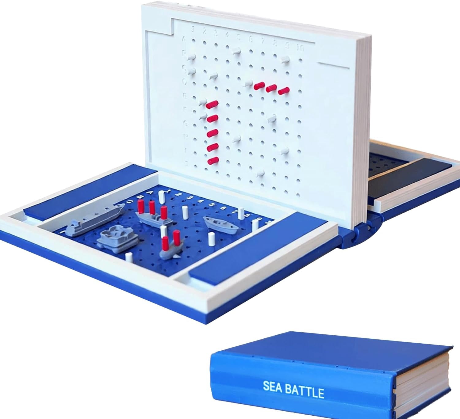 PlayBook'd - Hangman, jeux de société imprimés en 3D, jeu d'échecs, quatre dans une rangée, jeu de bataille de mer, backgammon, Mancala, jeu de société décoratif en forme de livres de stratégie