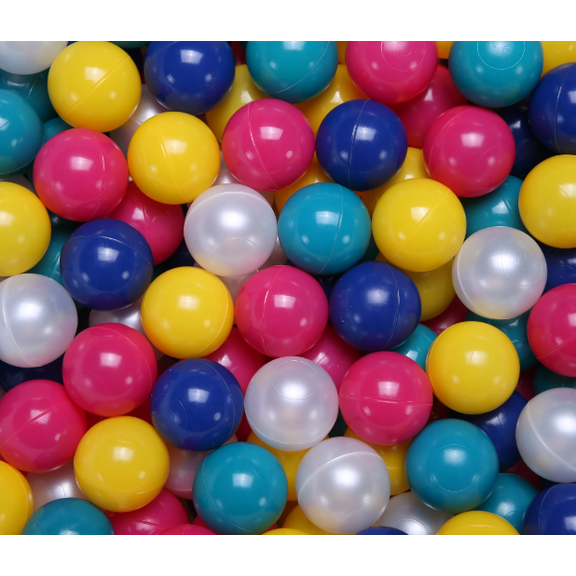 PlayMaty 100Pcs Ball Pit Balls - Phthalate Free BPA Free Colorful Plastic Ocean Pool Balls for Kids Swim Pit Fun Toys for Toddlers and Baby Playhouse Play Tent Playpen(Colorful)