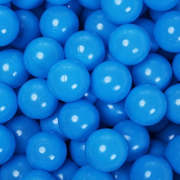 PlayMaty Ball Pit Balls - 2.2inches Phthalate&BPA Free Plastic Balls for Kids Toddlers and Babys for Playhouse Play Tent Playpen Pool Pack of 100(Blue)