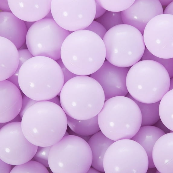 PlayMaty Ball Pit Balls - 2.75inches Plastic Phthalate & BPA Free Balls Crush Proof Stress Balls Swim Pit Fun Toy with Storage Bag for Baby Playhouse Birthday Party DecorationPack of 50(Light Purple)