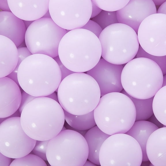 PlayMaty Ball Pit Balls - 2.75inches Plastic Phthalate & BPA Free Balls Crush Proof Stress Balls Swim Pit Fun Toy with Storage Bag for Baby Playhouse Birthday Party DecorationPack of 50(Light Purple)