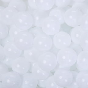 PlayMaty Play Ball Pit Balls - 2.2inches Phthalate&BPA Free Plastic Balls for Kids Toddlers for Playhouse Play Tent Playpen Pack of 100(White)
