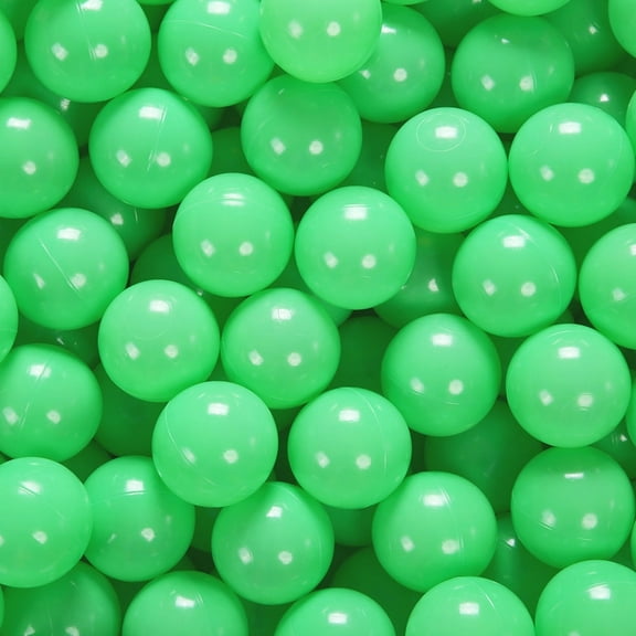 PlayMaty Ball Pit Balls - 2.16inches Phthalate&BPA Free Plastic Balls for Kids Toddlers and Babys for Playhouse Play Tent Playpen Pool Pack of 100(Green)