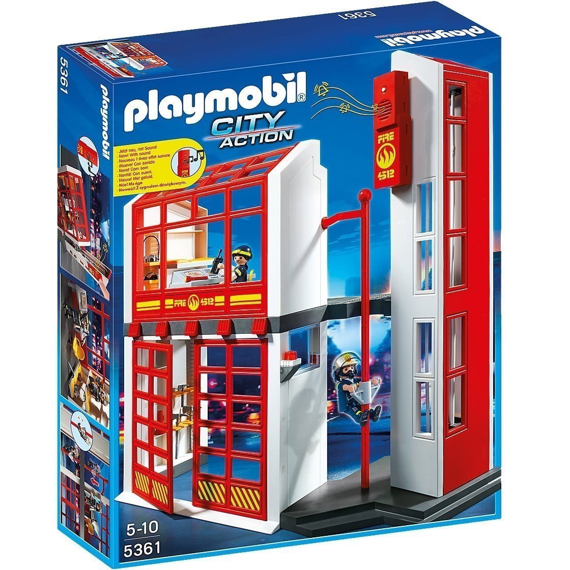 Playmobil caserne de pompier 5361 - Playmobil - 5 ans