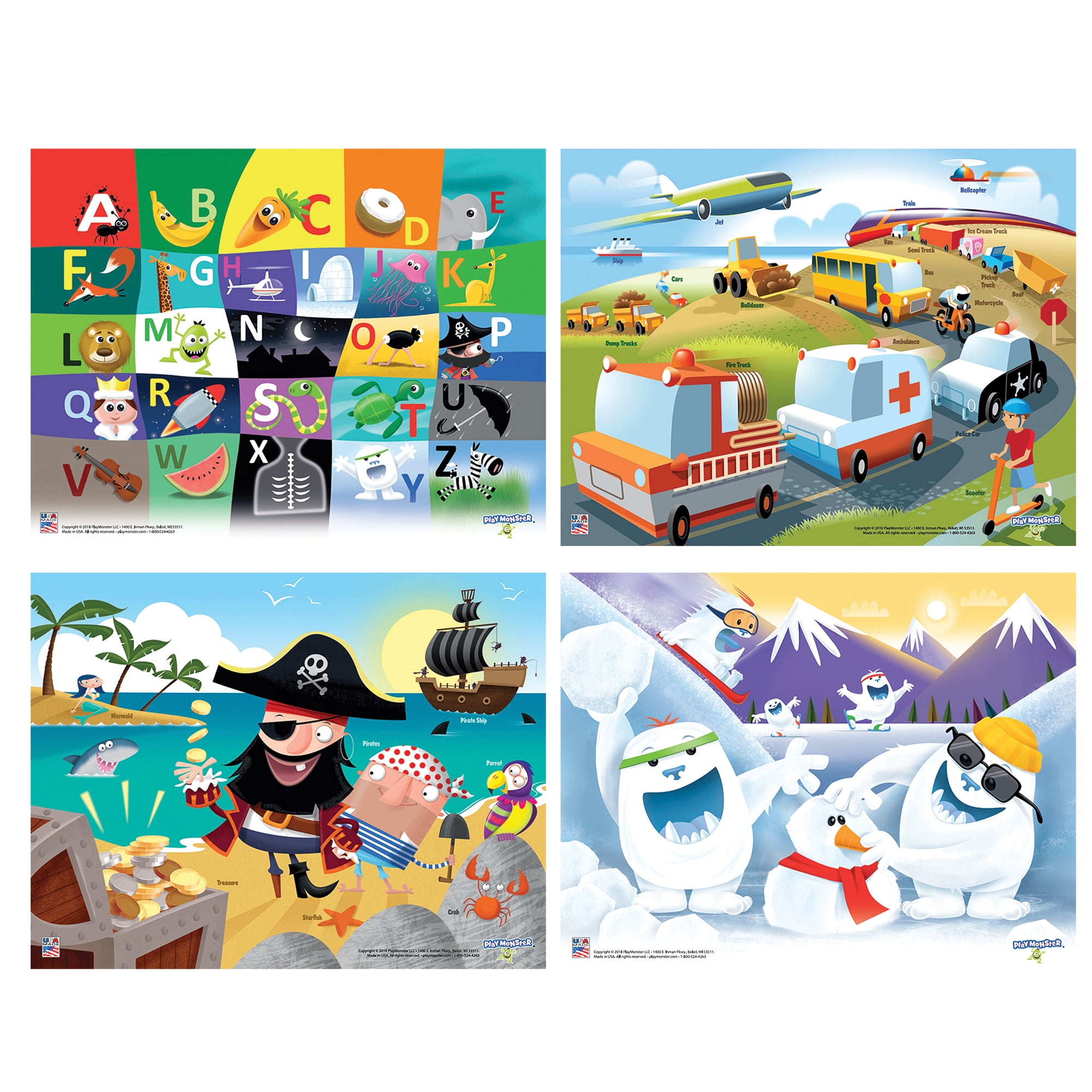 PlayMonster Jigsaw Puzzles for Montessori School Learning