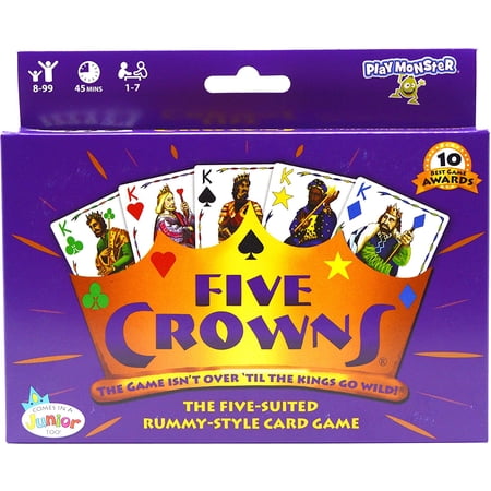 PlayMonster Five Crowns Card Game, Ages 8 and Up, Family Fun, Card Game
