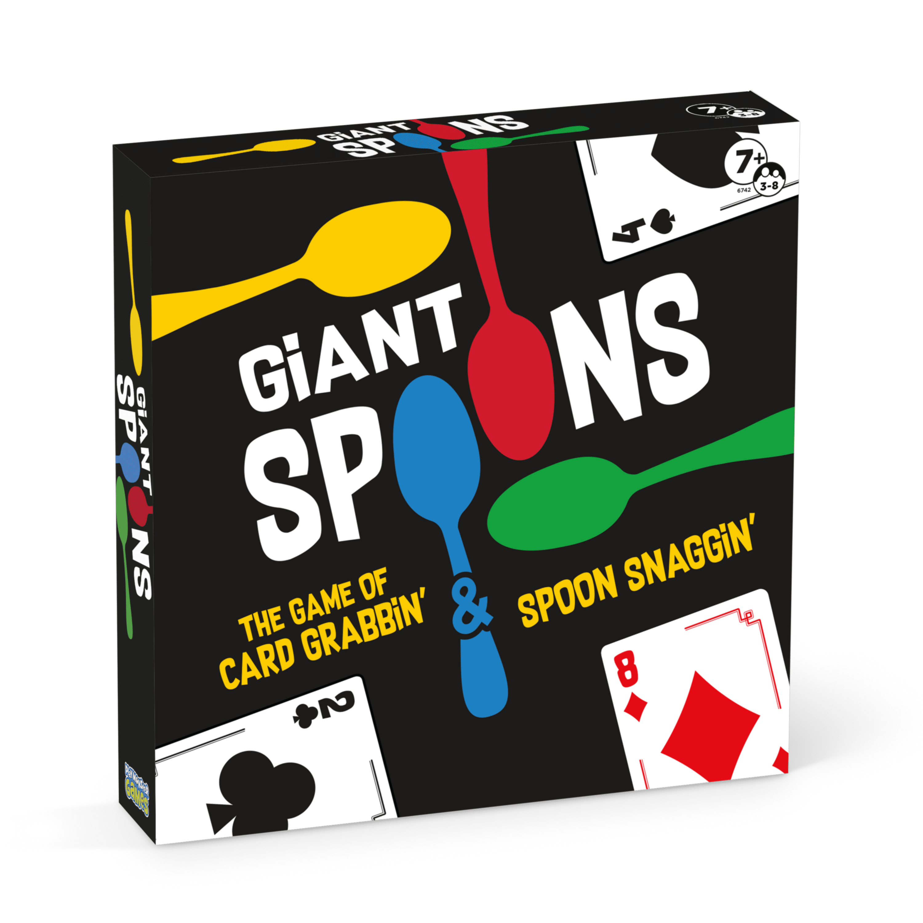 PlayMonster Giant Spoons Card Game, Children Ages 4-8 Years